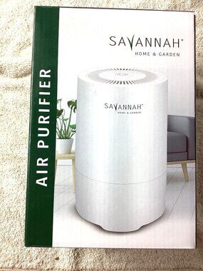 Savannah Home & Garden Air Purifier - 107 Sq Ft Coverage <50dB Noise Compact*NIB